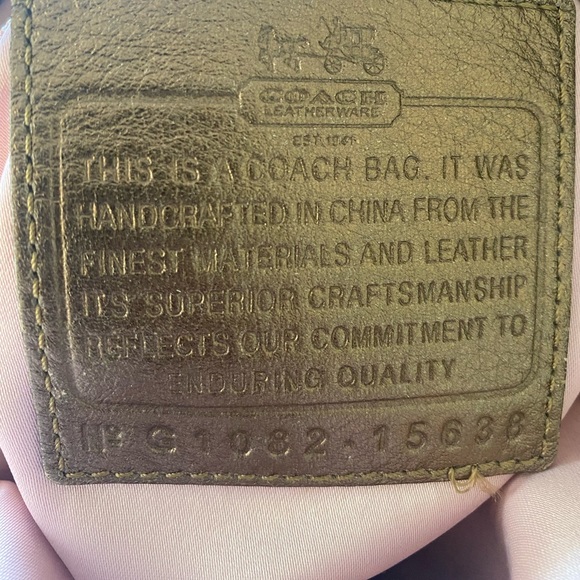 Coach - light brown/tan suede shoulder and crossbody purse - Picture 5 of 6